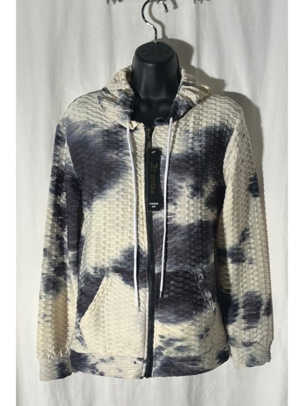 Women's Tie-Dye Zip-Up Hooded Sweater